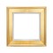 Creative Mark Elegant Plein Aire Gold Frame with Linen Liner, Ornate Open Back Picture Frames, No Glass or Backing, Gessoed Wood, 2.75-inch Wide Moulding